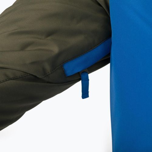 Jachetă snowboard pentru copii Quiksilver Side Hit verde-albastru EQBTJ03158