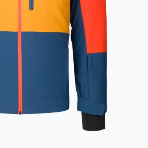 Jachetă de snowboard pentru copii Quiksilver Kai Jones Ambition portocaliu și albastru marin EQBTJ03169