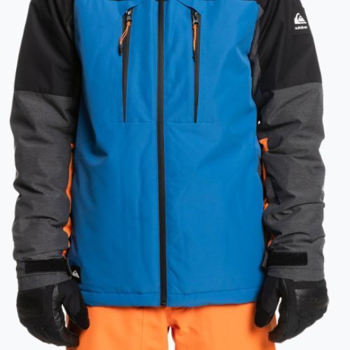 Quiksilver Mission Plus jachetă de snowboard pentru bărbați negru-albastru EQYTJ03371