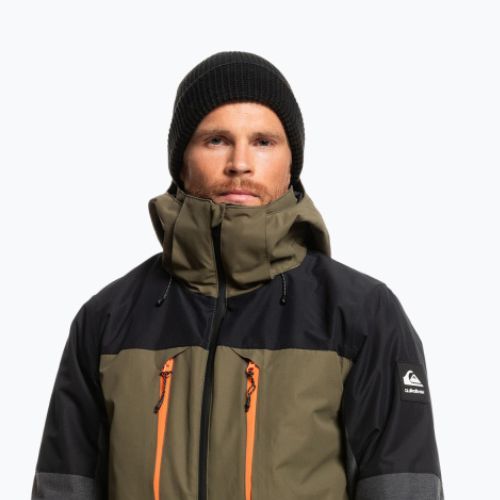 Quiksilver Mission Plus jachetă de snowboard pentru bărbați negru-verde EQYTJ03371
