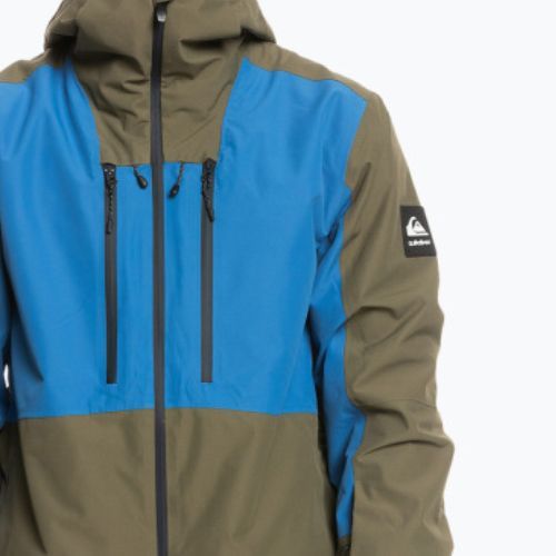 Jachetă snowboard Quiksilver Muldrow pentru bărbați verde EQYTJ03376