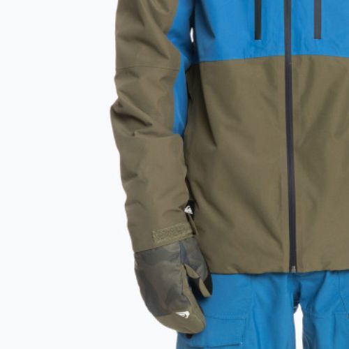 Jachetă snowboard Quiksilver Muldrow pentru bărbați verde EQYTJ03376