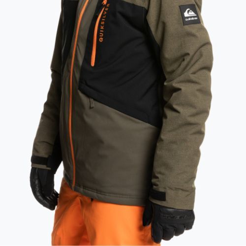 Jachetă de snowboard pentru bărbați Quiksilver Dawson verde EQYTJ03389