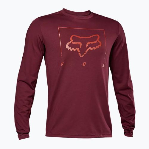 Bărbați FOX Ranger Dr MD Tred LS tricou de ciclism maro 30100_299_S