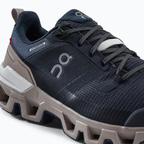 Cizme de trekking pentru femei On Cloudwander Waterproof albastru marin 7398572