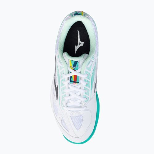 Pantofi de tenis pentru femei Mizuno Break Shot 3 AC alb și verde 61GA212623