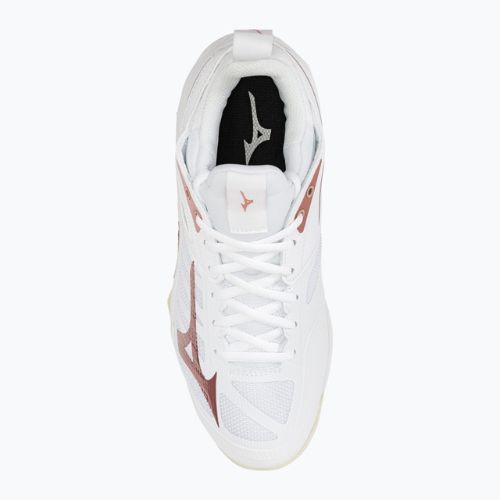 Pantofi de volei pentru femei Mizuno Wave Dimension alb V1GC224036
