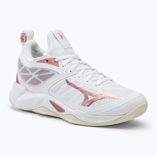 Pantofi de volei pentru femei Mizuno Wave Dimension alb V1GC224036
