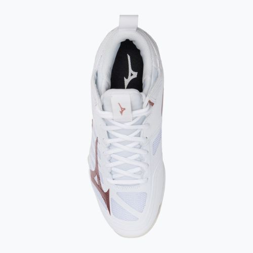 Pantofi de volei pentru femei Mizuno Wave Dimension Mid alb V1GC224536