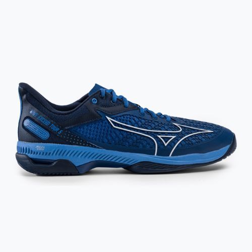 Pantofi de tenis pentru bărbați Mizuno Wave Exceed Tour 5 AC albastru marin 61GA227026