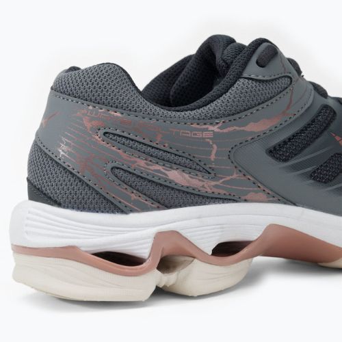 Pantofi de volei pentru femei Mizuno Wave Voltage Ebony/Rose/Quiet Shade V1GC216035
