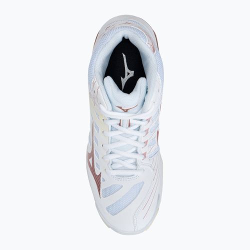 Pantofi de volei pentru femei Mizuno Wave Voltage Mid alb V1GC216536