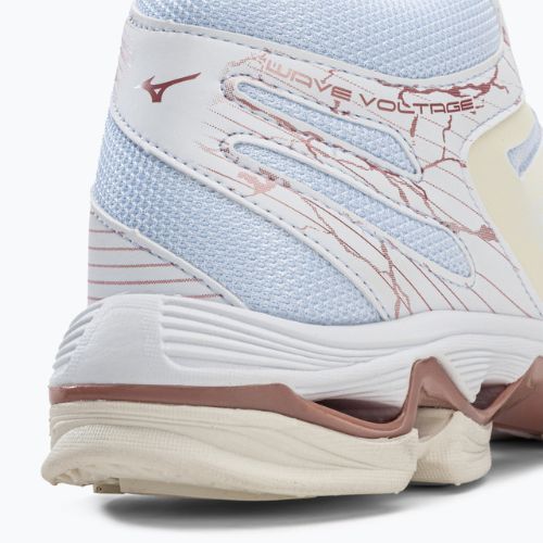 Pantofi de volei pentru femei Mizuno Wave Voltage Mid alb V1GC216536