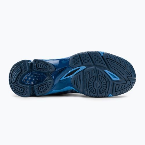 Pantofi de volei pentru bărbați Mizuno Wave Voltage Mid albastru marin V1GA216521