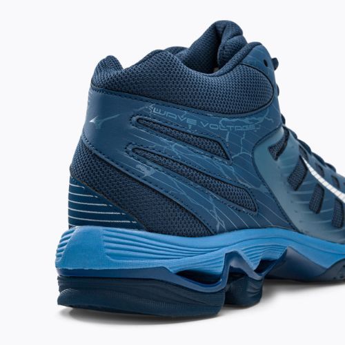 Pantofi de volei pentru bărbați Mizuno Wave Voltage Mid albastru marin V1GA216521