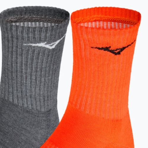 Mizuno Șosete de alergare pentru antrenament 3 perechi Negru/Melange/Soleil 32GX2505Z96