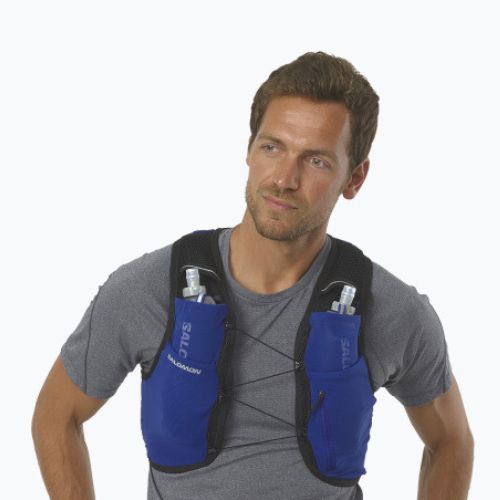 Rucsac de alergat Salomon Active Skin 4 set bleumarin LC2012500