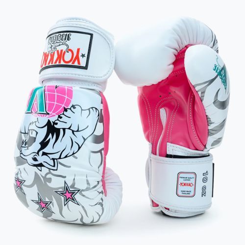 YOKKAO 90'S alb mănuși de box BYGL-90-4