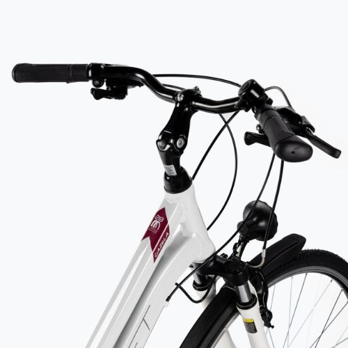 Bicicleta de trekking pentru femei Romet Gazela alb-violet R23A-TRE-28-17-2866A