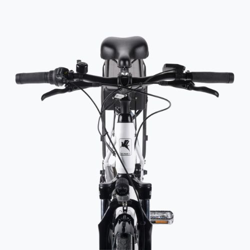 Bicicleta electrică pentru femei Romet Gazela RM 1 alb și negru R22B-ELE-28-20-P-672
