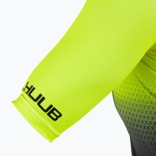 Costum de triatlon pentru bărbați HUUB Commit Long Course negru/galben COMLCSFY