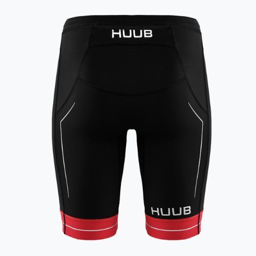 Pantaloni scurți de triatlon pentru bărbați HUUB Race Tri Short negru/roșu RCSH