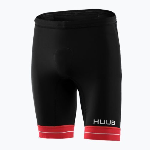 Pantaloni scurți de triatlon pentru bărbați HUUB Race Tri Short negru/roșu RCSH