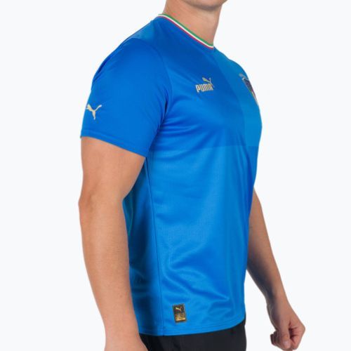Tricou de fotbal pentru bărbați Puma Figc Home Jersey Replica albastru 765643