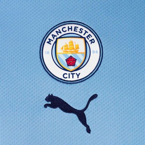 Tricou de fotbal pentru bărbați Puma Mcfc Home Jersey Replica echipa albastru 765710