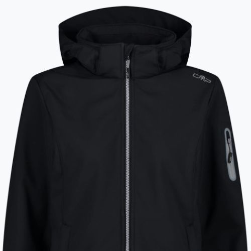 Jachetă CMP Zip Hood pentru femei cu glugă neagră 39A5006