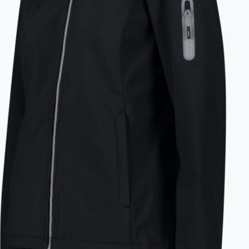 Jachetă CMP Zip Hood pentru femei cu glugă neagră 39A5006