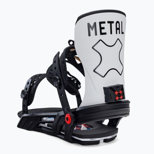 Atașamente de snowboard Bent Metal Axtion alb/negru 22BN004-BKWHT