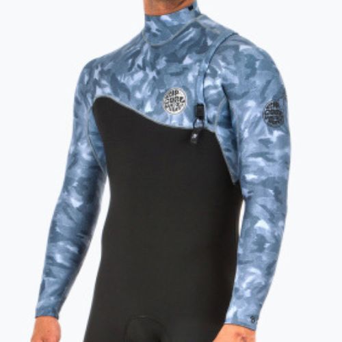 Spumă de înot pentru bărbați Rip Curl E Bomb Zip Free 4/3 mm negru/gri WSM8QS Swim Foam