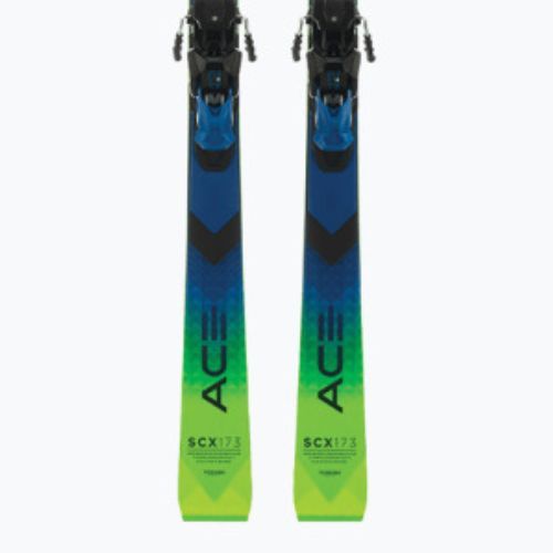 Elan Ace SCX Fusion + EMX 12 schiuri de coborâre verde-albastru AAJHRC21