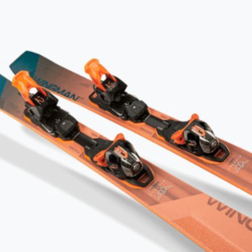 Schi alpin Elan Wingman 82 CTI Fusion + EMX 12 albastru-portocaliu ABBHBT21