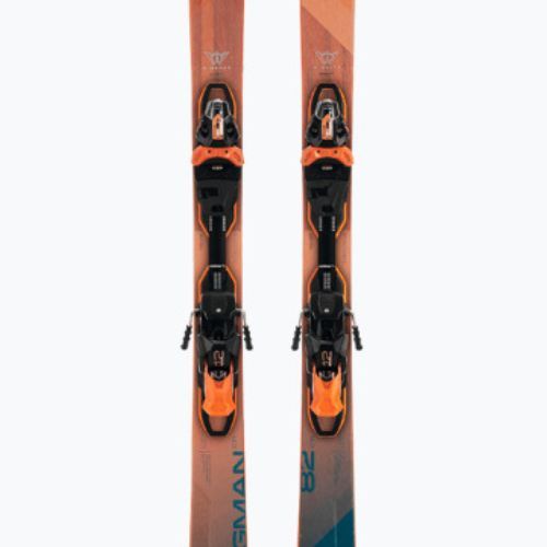 Schi alpin Elan Wingman 82 CTI Fusion + EMX 12 albastru-portocaliu ABBHBT21
