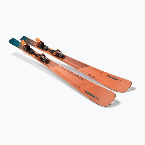 Schi alpin Elan Wingman 82 CTI Fusion + EMX 12 albastru-portocaliu ABBHBT21