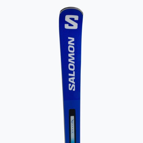 Salomon S Race GS 10 + M12 GW albastru și alb schiuri de coborâre L47038300