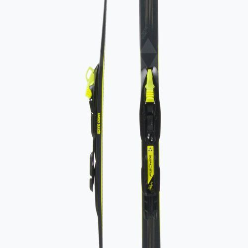 Fischer Sprint Crown + Tour Step-In schiuri de fond pentru copii negru și galben NP63019V