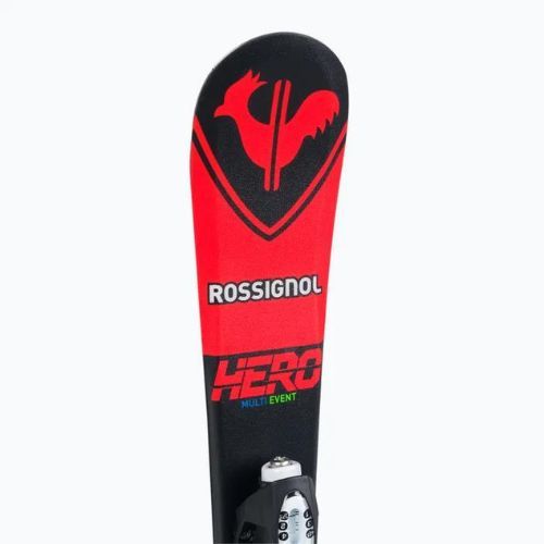 Schiuri de coborâre pentru copii Rossignol Hero Pro + Team 4 GW Black Bulk red