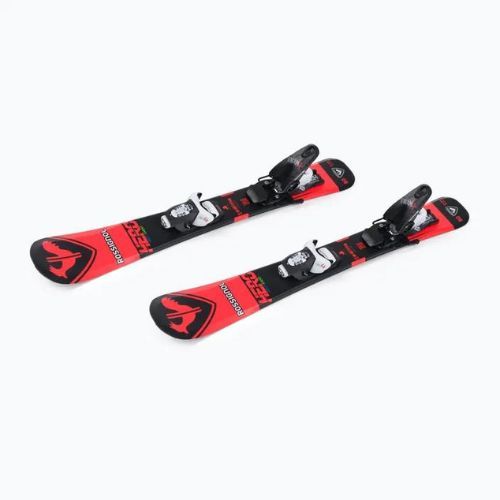 Schiuri de coborâre pentru copii Rossignol Hero Pro + Team 4 GW Black Bulk red