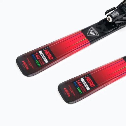 Schiuri de coborâre pentru copii Rossignol Hero 130-150 + XP7 red