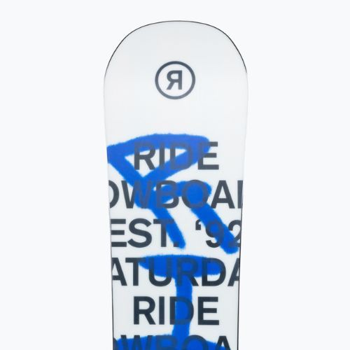 Snowboard pentru femei RIDE Saturday alb-albastru 12G0018