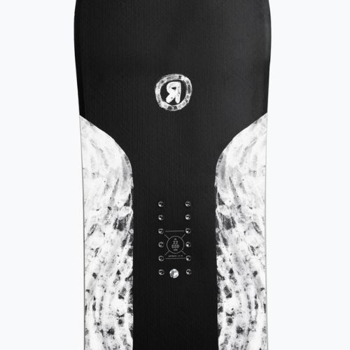 Snowboard RIDE Smokescreen negru și alb 12G0024