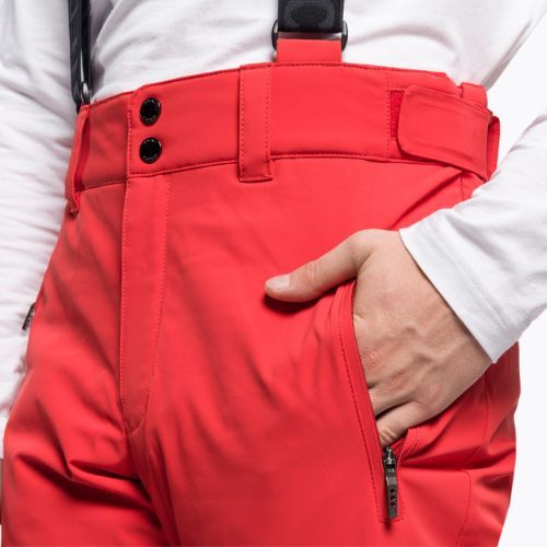 Pantaloni de schi pentru bărbați Descente Swiss roșii DWMUGD40
