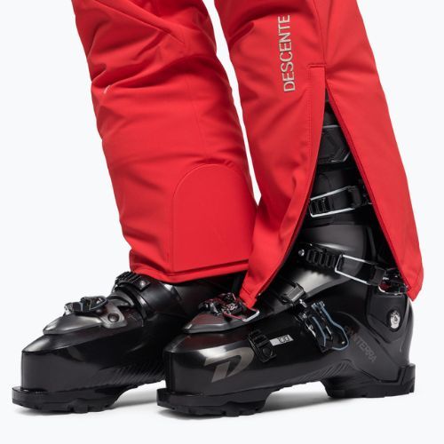 Pantaloni de schi pentru bărbați Descente Swiss roșii DWMUGD40