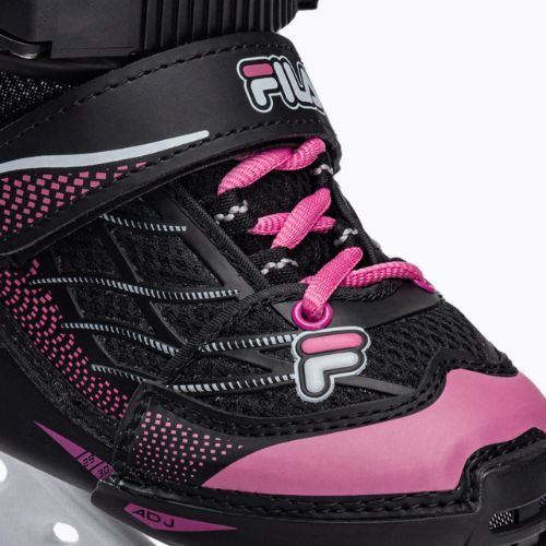 Patine pentru copii FILA X-One G black/pink