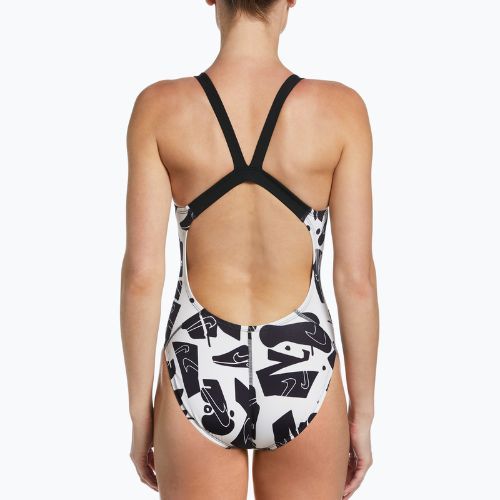 Costum de baie o piesă pentru femei Nike Multiple Print Fastback Negru NESSC050-001