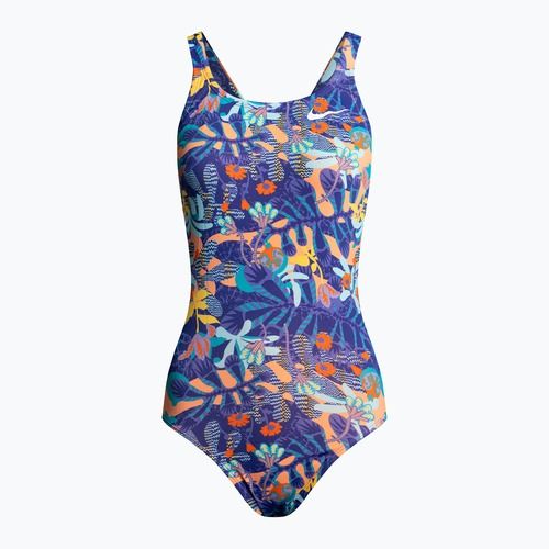 Costum de baie dintr-o singură piesă pentru femei Nike Multiple Print Fastback violet NESSC050-593