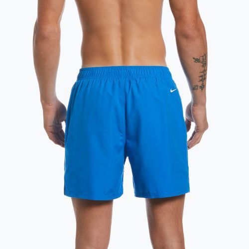 Pantaloni scurți de baie Nike Swoosh Break 5" Volley pentru bărbați, albastru NESSC601-458